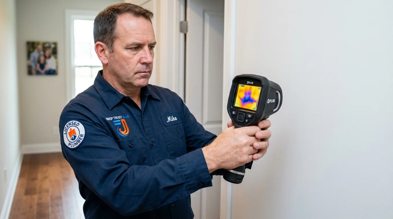 Thermal imaging leak detection by Johns Plumbing LLC in Midland Park